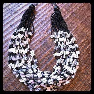 Black and white necklace.
